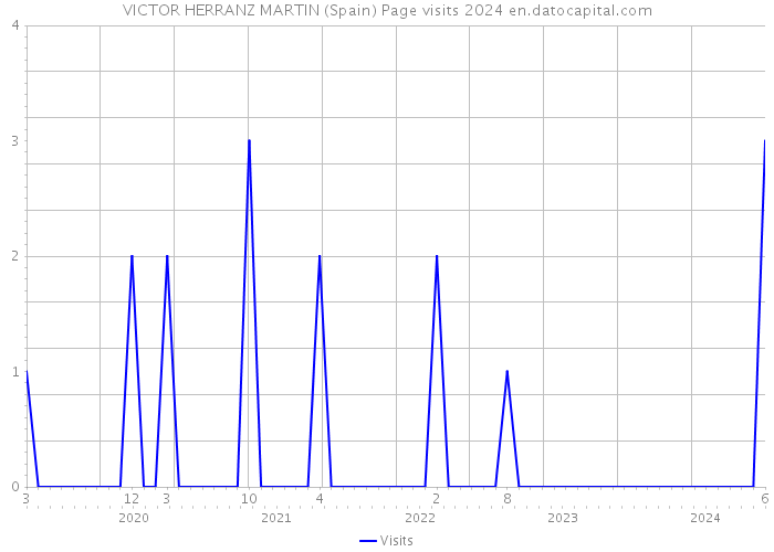 VICTOR HERRANZ MARTIN (Spain) Page visits 2024 