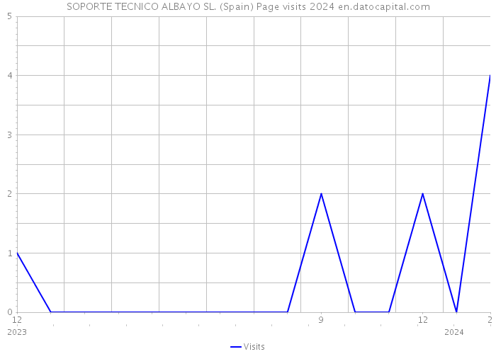 SOPORTE TECNICO ALBAYO SL. (Spain) Page visits 2024 