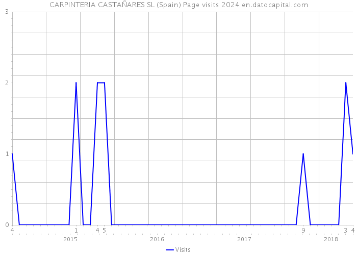 CARPINTERIA CASTAÑARES SL (Spain) Page visits 2024 