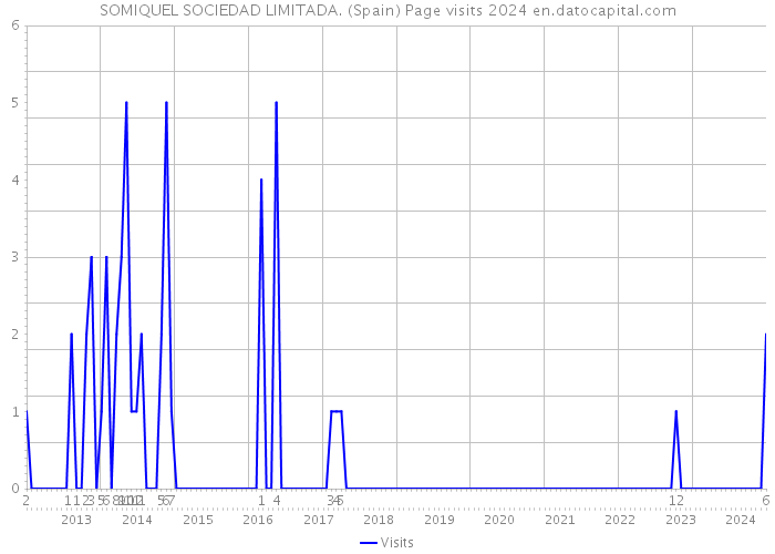 SOMIQUEL SOCIEDAD LIMITADA. (Spain) Page visits 2024 