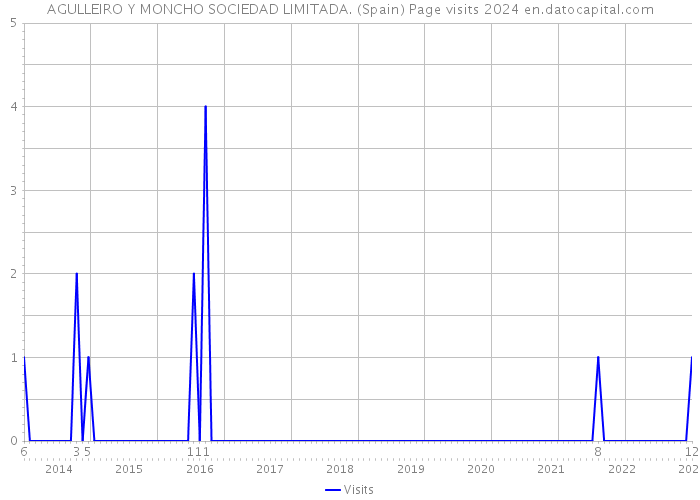 AGULLEIRO Y MONCHO SOCIEDAD LIMITADA. (Spain) Page visits 2024 