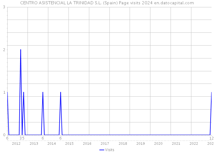 CENTRO ASISTENCIAL LA TRINIDAD S.L. (Spain) Page visits 2024 