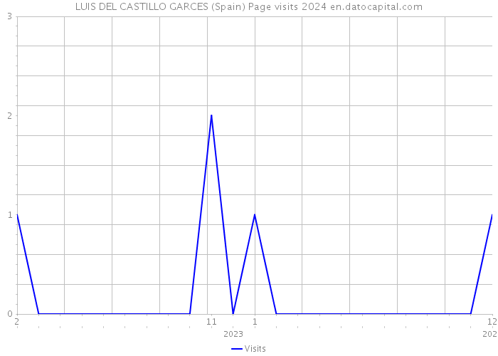LUIS DEL CASTILLO GARCES (Spain) Page visits 2024 