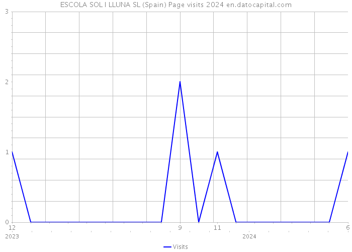 ESCOLA SOL I LLUNA SL (Spain) Page visits 2024 