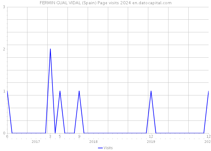FERMIN GUAL VIDAL (Spain) Page visits 2024 