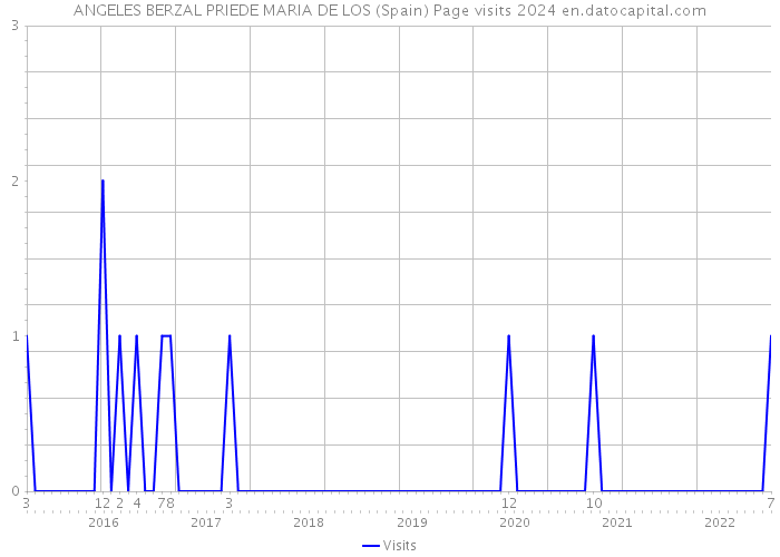 ANGELES BERZAL PRIEDE MARIA DE LOS (Spain) Page visits 2024 