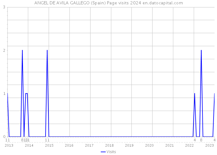ANGEL DE AVILA GALLEGO (Spain) Page visits 2024 