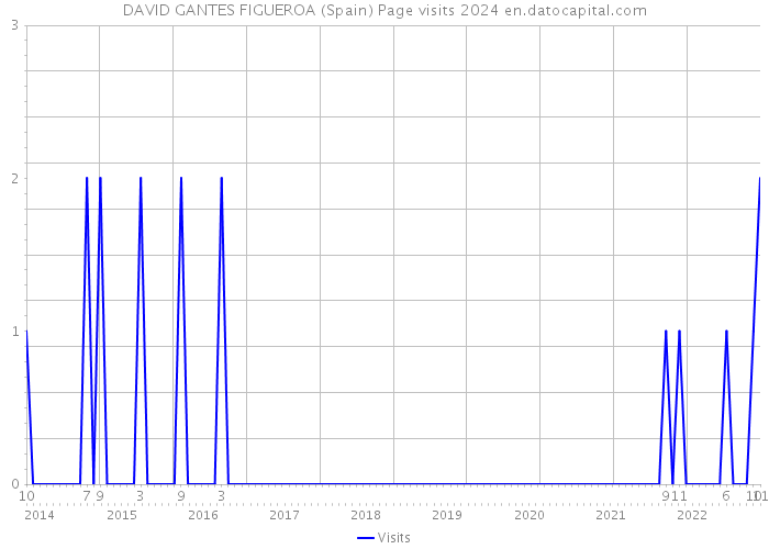 DAVID GANTES FIGUEROA (Spain) Page visits 2024 