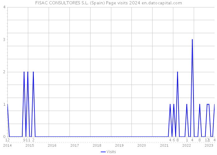 FISAC CONSULTORES S.L. (Spain) Page visits 2024 