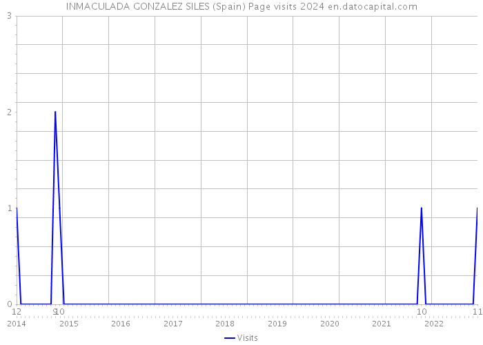 INMACULADA GONZALEZ SILES (Spain) Page visits 2024 