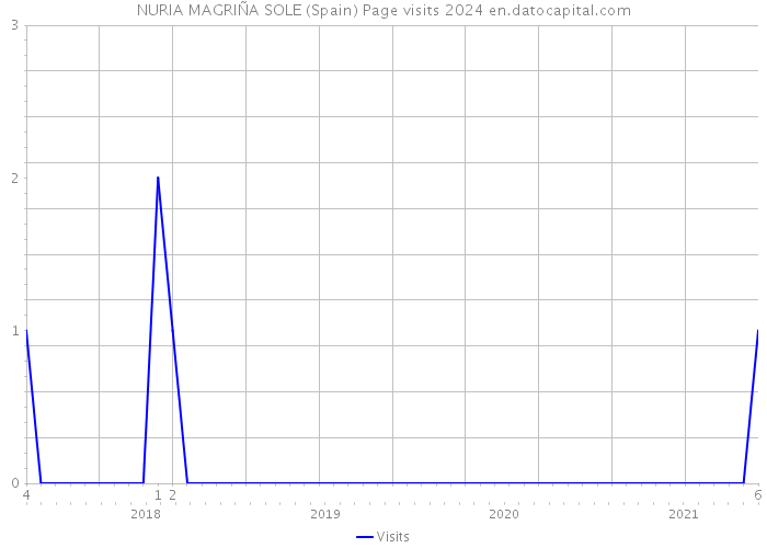 NURIA MAGRIÑA SOLE (Spain) Page visits 2024 