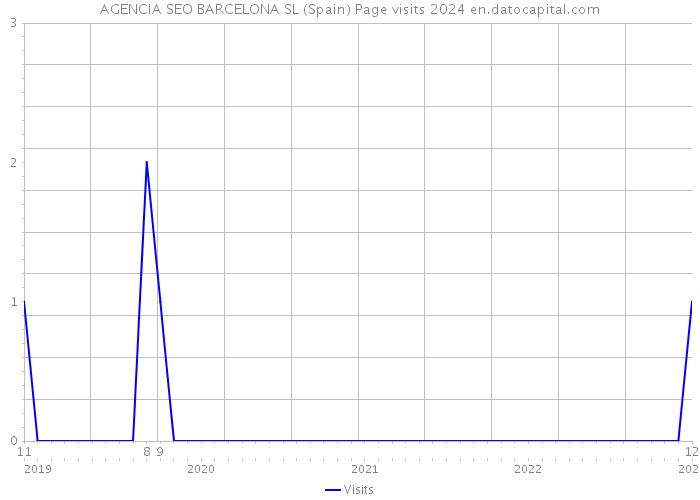 AGENCIA SEO BARCELONA SL (Spain) Page visits 2024 