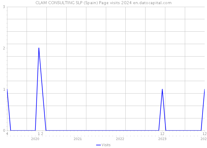 CLAM CONSULTING SLP (Spain) Page visits 2024 