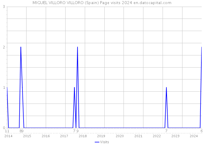 MIGUEL VILLORO VILLORO (Spain) Page visits 2024 