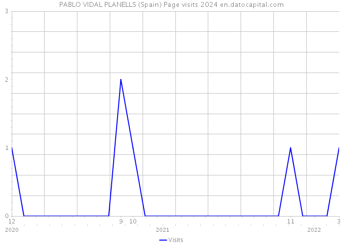 PABLO VIDAL PLANELLS (Spain) Page visits 2024 