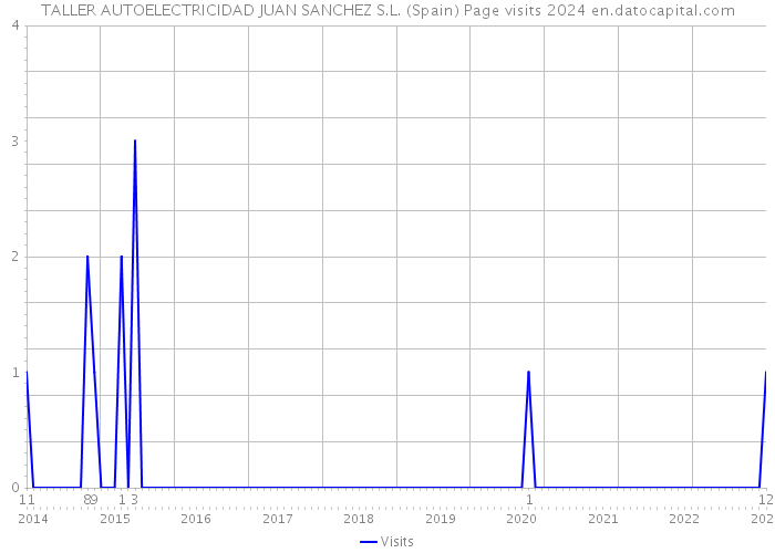 TALLER AUTOELECTRICIDAD JUAN SANCHEZ S.L. (Spain) Page visits 2024 
