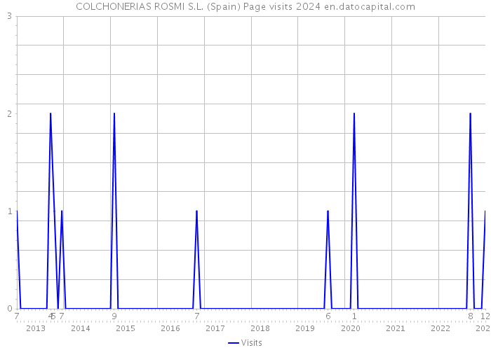 COLCHONERIAS ROSMI S.L. (Spain) Page visits 2024 