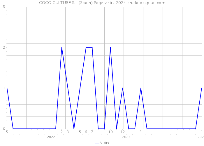 COCO CULTURE S.L (Spain) Page visits 2024 