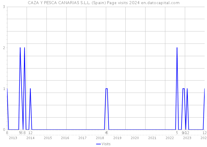 CAZA Y PESCA CANARIAS S.L.L. (Spain) Page visits 2024 