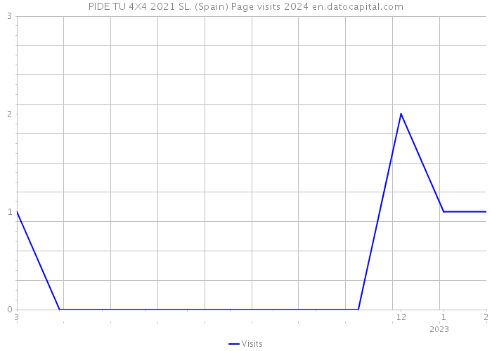 PIDE TU 4X4 2021 SL. (Spain) Page visits 2024 