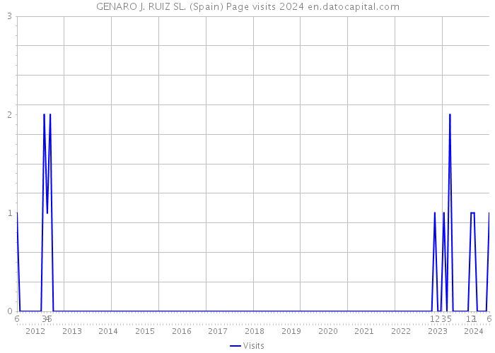 GENARO J. RUIZ SL. (Spain) Page visits 2024 
