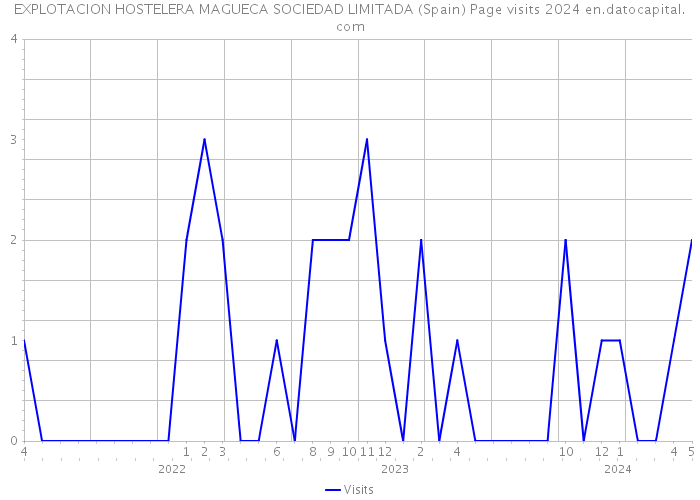 EXPLOTACION HOSTELERA MAGUECA SOCIEDAD LIMITADA (Spain) Page visits 2024 