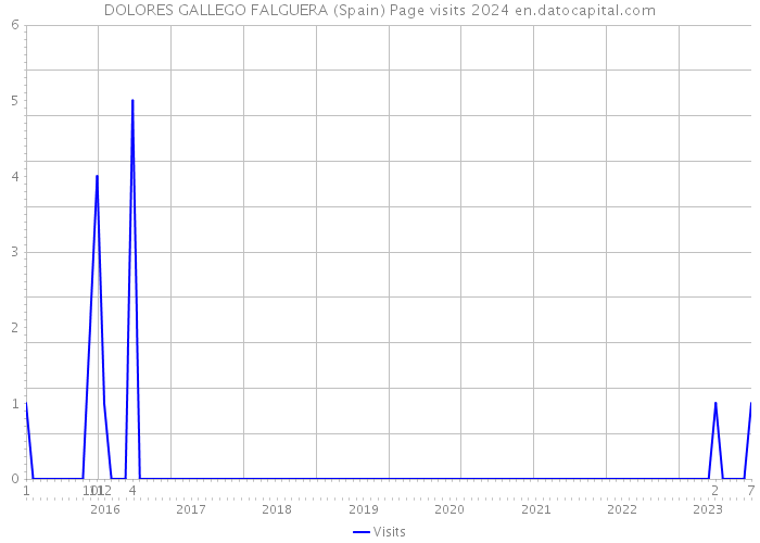 DOLORES GALLEGO FALGUERA (Spain) Page visits 2024 