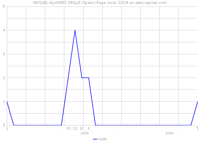 MIGUEL ALVAREZ GRILLE (Spain) Page visits 2024 