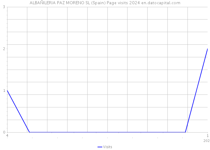 ALBAÑILERIA PAZ MORENO SL (Spain) Page visits 2024 