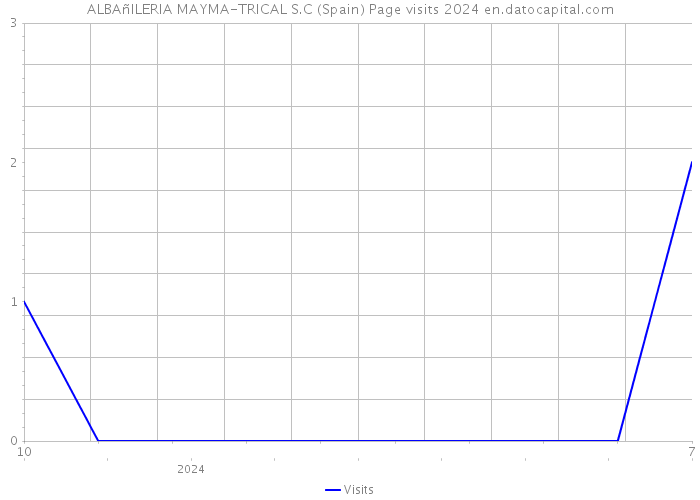 ALBAñILERIA MAYMA-TRICAL S.C (Spain) Page visits 2024 