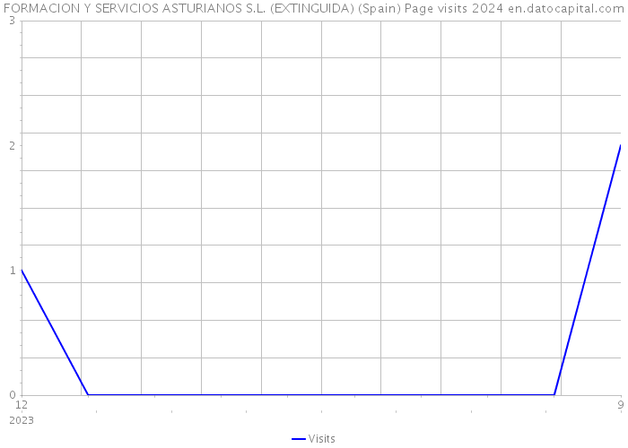 FORMACION Y SERVICIOS ASTURIANOS S.L. (EXTINGUIDA) (Spain) Page visits 2024 