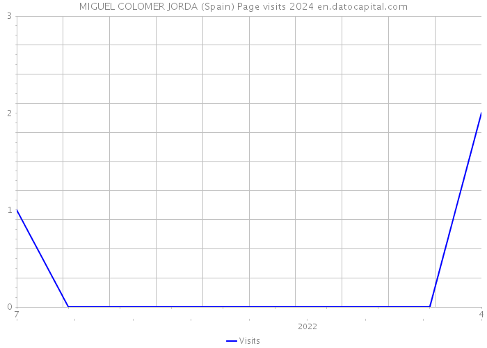 MIGUEL COLOMER JORDA (Spain) Page visits 2024 