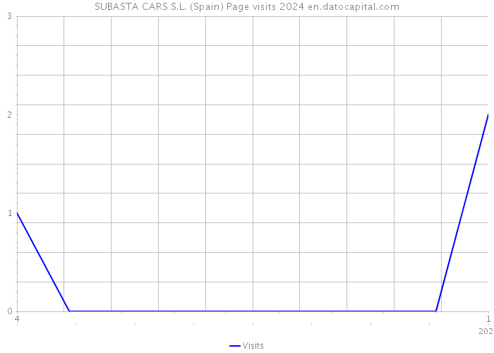 SUBASTA CARS S.L. (Spain) Page visits 2024 