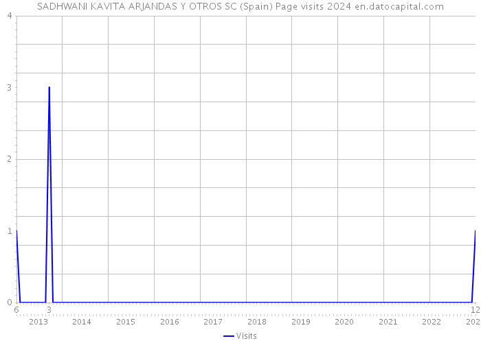 SADHWANI KAVITA ARJANDAS Y OTROS SC (Spain) Page visits 2024 