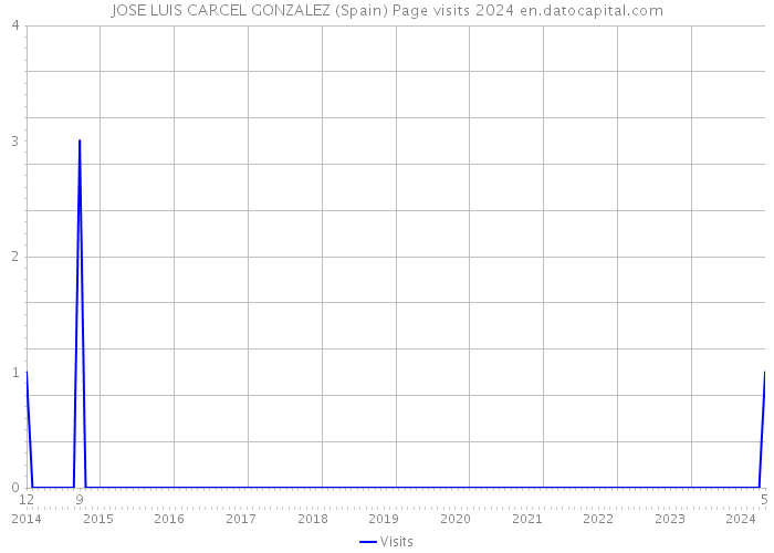 JOSE LUIS CARCEL GONZALEZ (Spain) Page visits 2024 