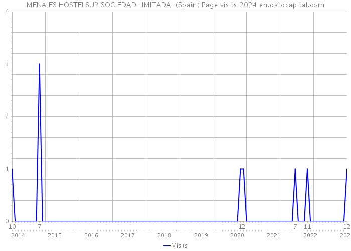 MENAJES HOSTELSUR SOCIEDAD LIMITADA. (Spain) Page visits 2024 