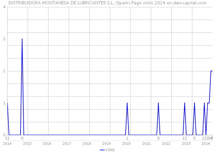 DISTRIBUIDORA MONTANESA DE LUBRICANTES S.L. (Spain) Page visits 2024 