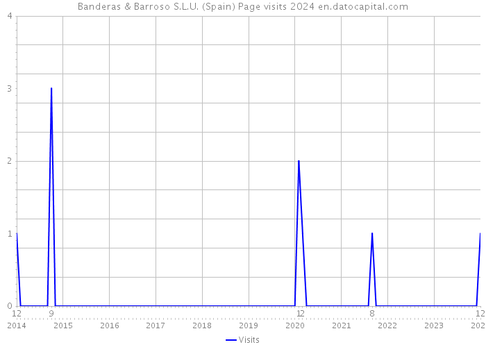 Banderas & Barroso S.L.U. (Spain) Page visits 2024 
