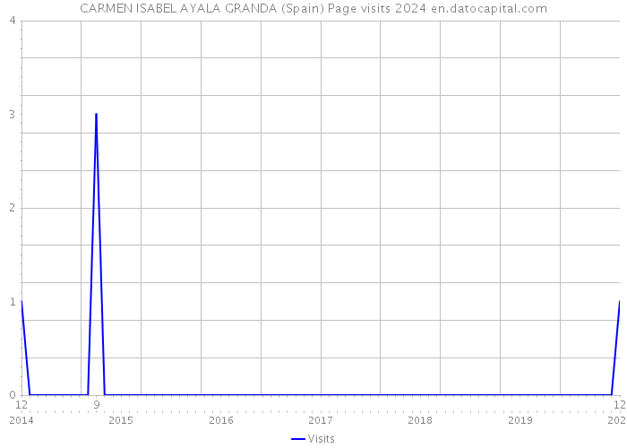 CARMEN ISABEL AYALA GRANDA (Spain) Page visits 2024 