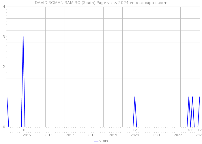 DAVID ROMAN RAMIRO (Spain) Page visits 2024 