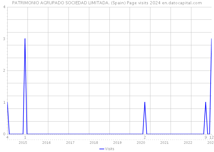 PATRIMONIO AGRUPADO SOCIEDAD LIMITADA. (Spain) Page visits 2024 
