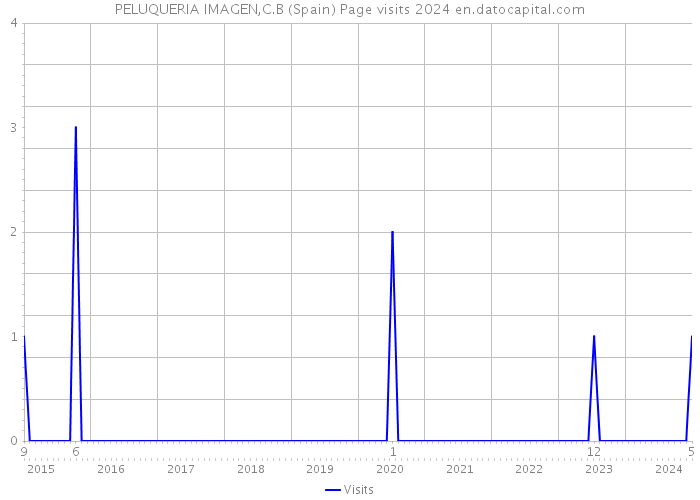PELUQUERIA IMAGEN,C.B (Spain) Page visits 2024 