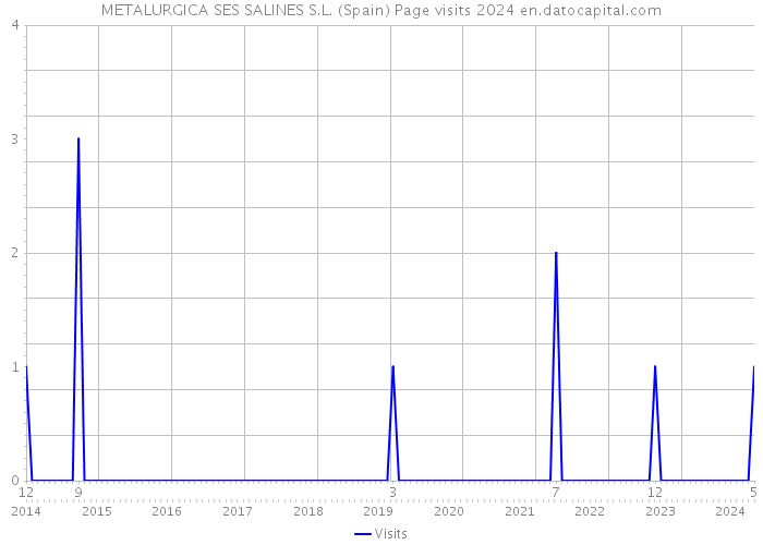 METALURGICA SES SALINES S.L. (Spain) Page visits 2024 