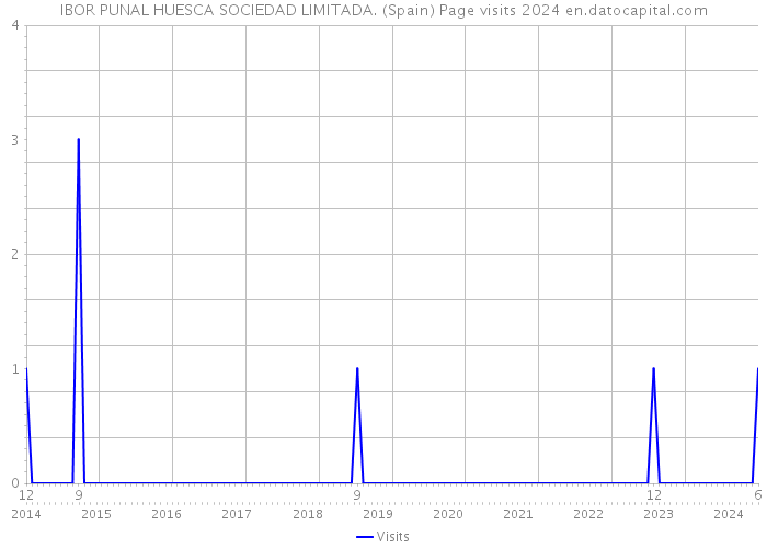 IBOR PUNAL HUESCA SOCIEDAD LIMITADA. (Spain) Page visits 2024 