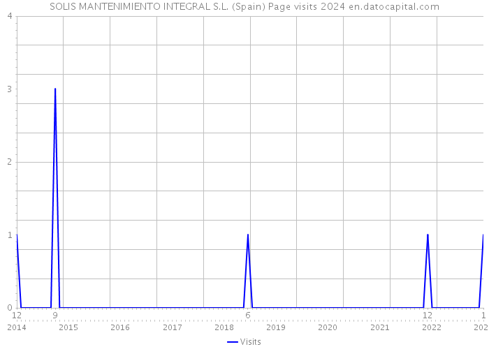 SOLIS MANTENIMIENTO INTEGRAL S.L. (Spain) Page visits 2024 