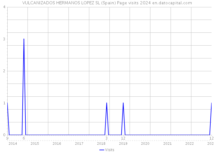 VULCANIZADOS HERMANOS LOPEZ SL (Spain) Page visits 2024 