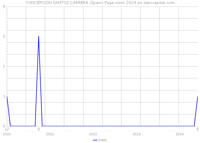 CONCEPCION SANTOS CARRERA (Spain) Page visits 2024 