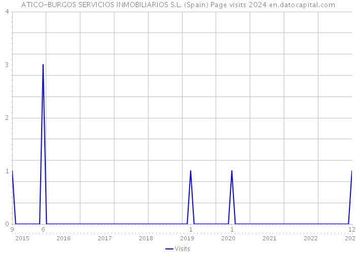 ATICO-BURGOS SERVICIOS INMOBILIARIOS S.L. (Spain) Page visits 2024 