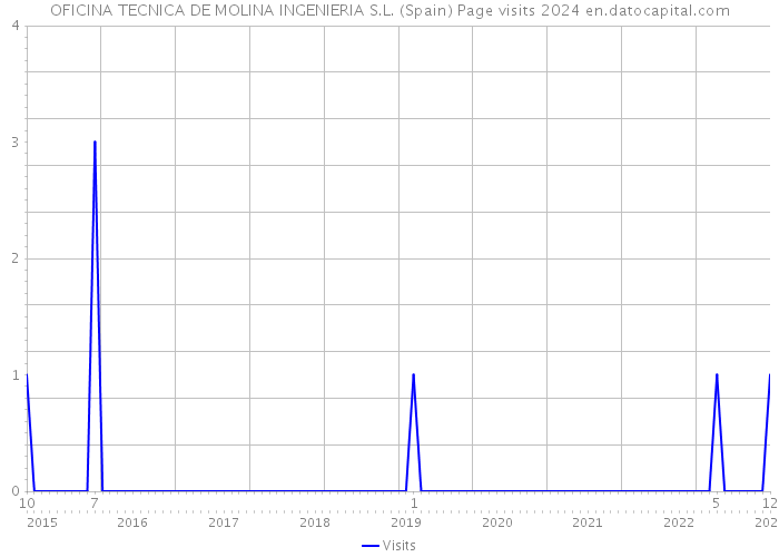 OFICINA TECNICA DE MOLINA INGENIERIA S.L. (Spain) Page visits 2024 