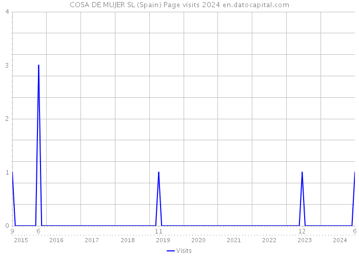 COSA DE MUJER SL (Spain) Page visits 2024 